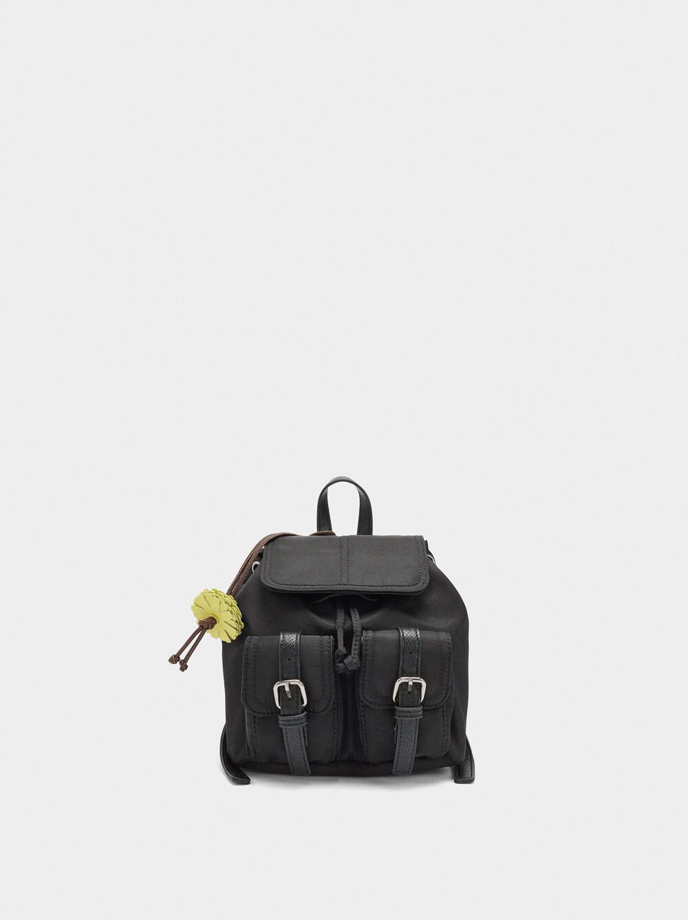 Mini sac à dos en nylon avec pendentif