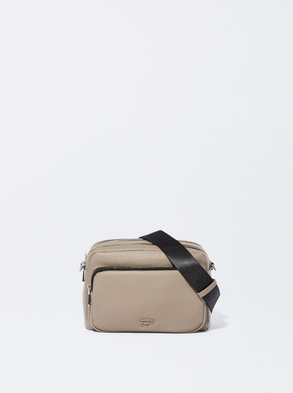 Personalized Crossbody Bag, Brown, hi-res