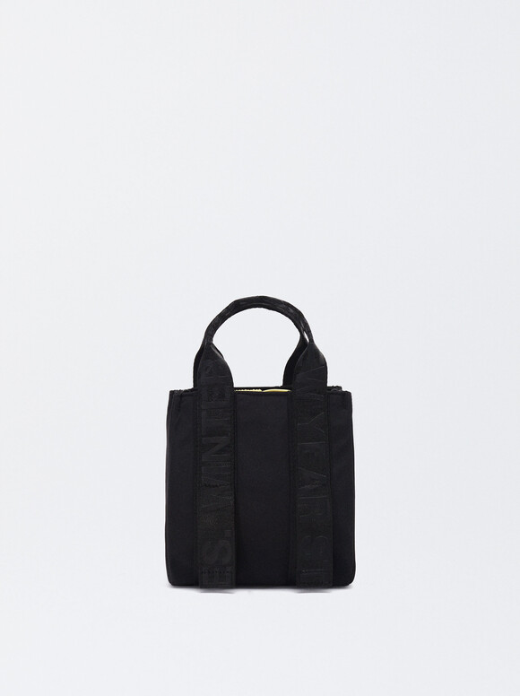 Nylon Crossbody Bag, Black, hi-res