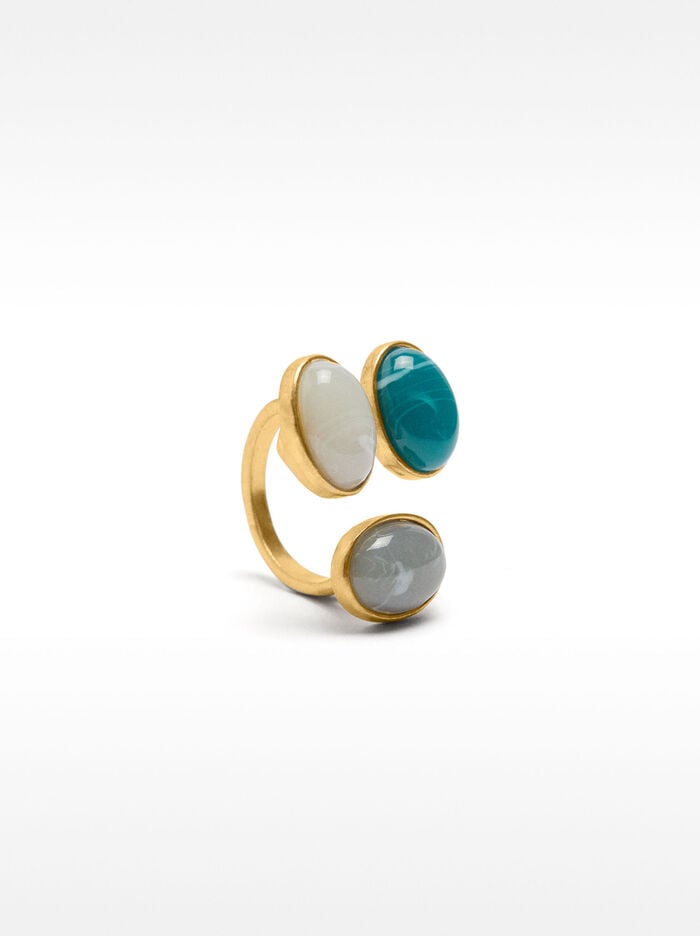 Anillo efecto piedra