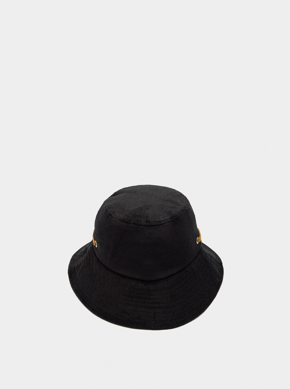 Bucket hat with adjustable strap