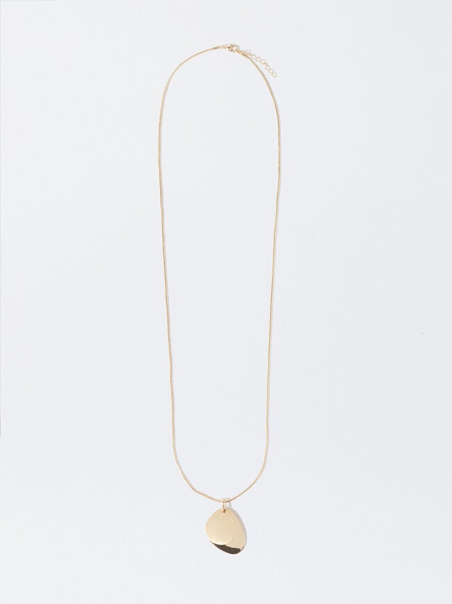 Golden Necklace With Pendant