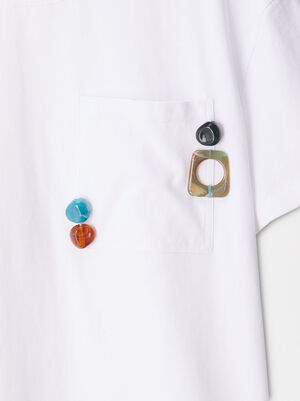 T-Shirt With Embellishments image number 6.0