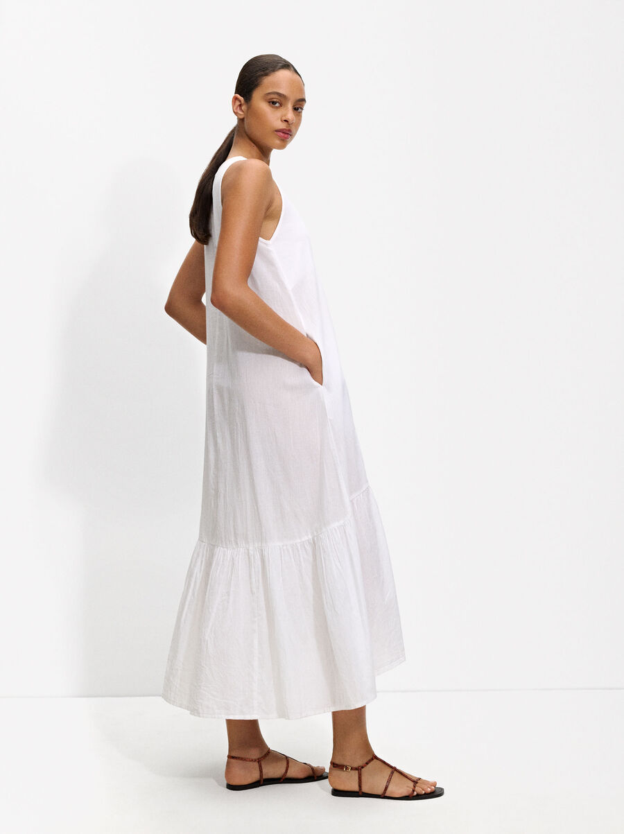 Cotton midi dress
