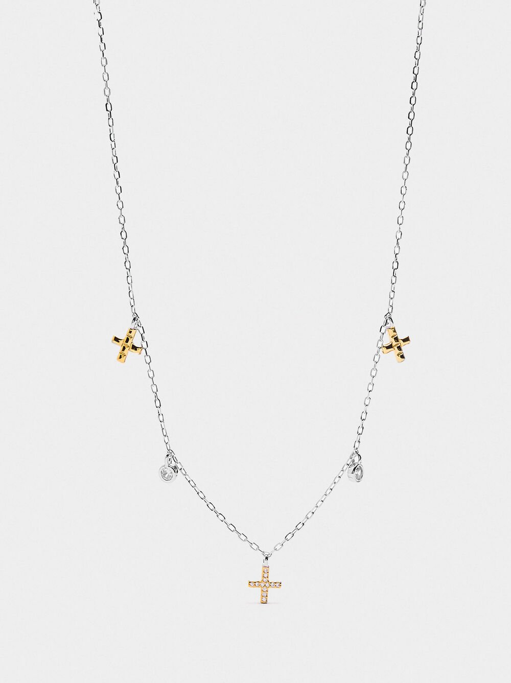 Necklace with zirconia - 925 sterling silver