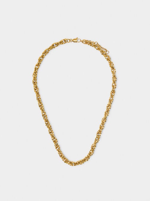 Collar corto de eslabones - acero inoxidable
