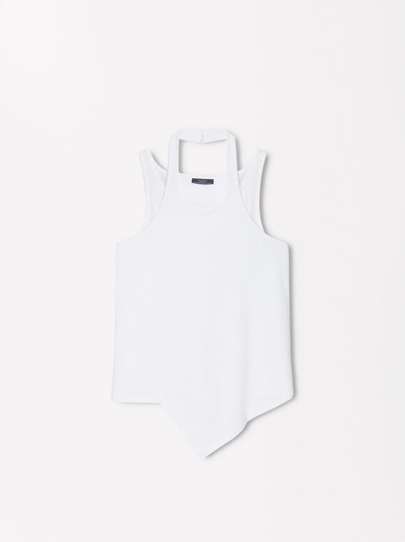 Online Exclusive - Short Sleeve Top, White, hi-res