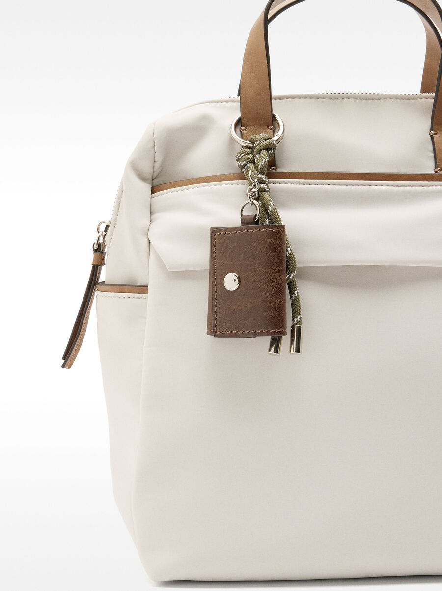 Nylon backpack with pendant