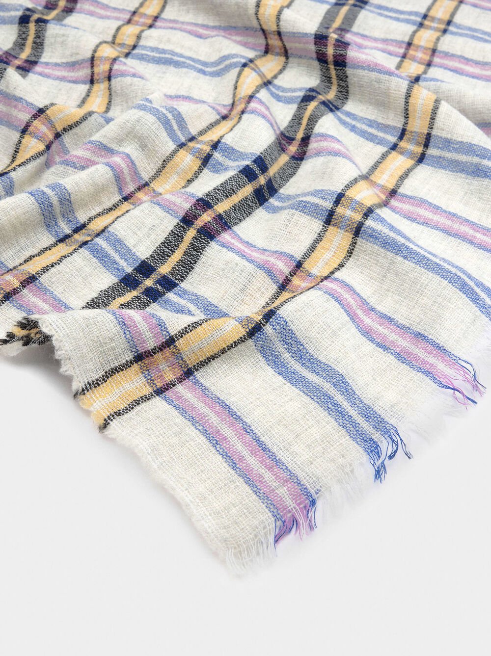 Printed pashmina with wool