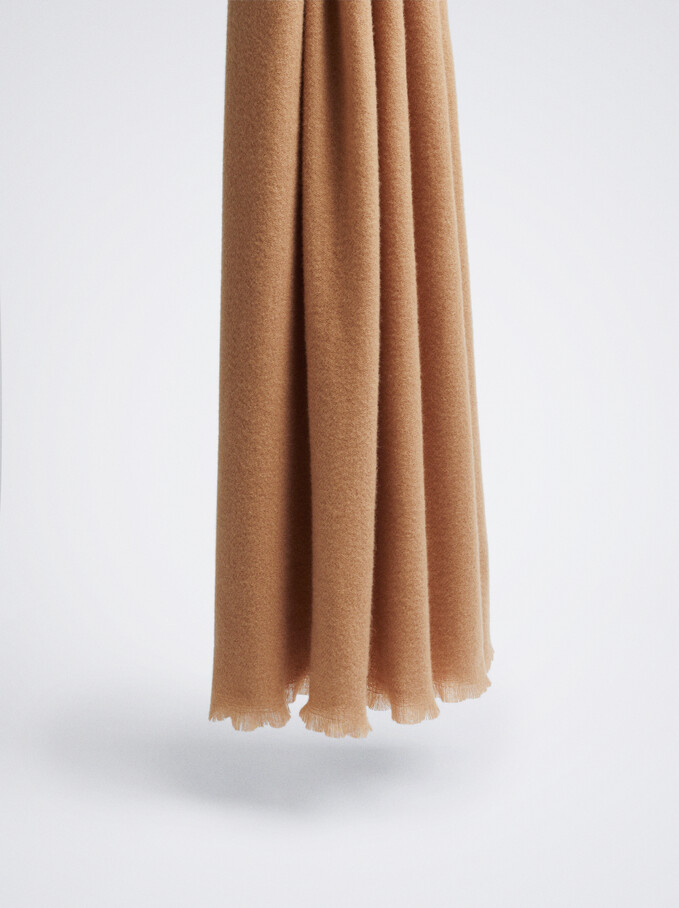 Pashmina Made From Recycled Materials, Brown, hi-res