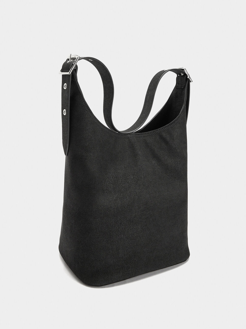 Sac à épaule avec effet cuir