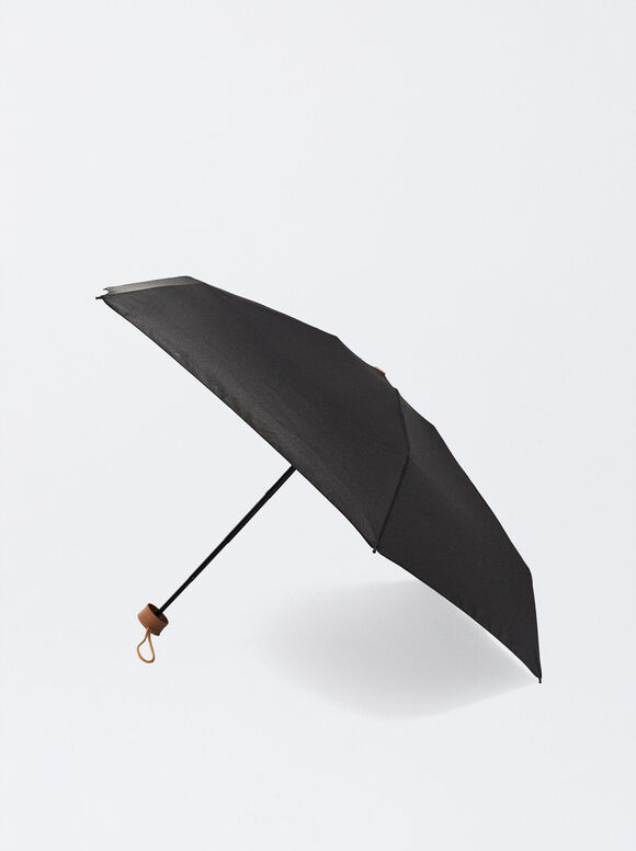 Petit Parapluie Pliant, Noir, hi-res