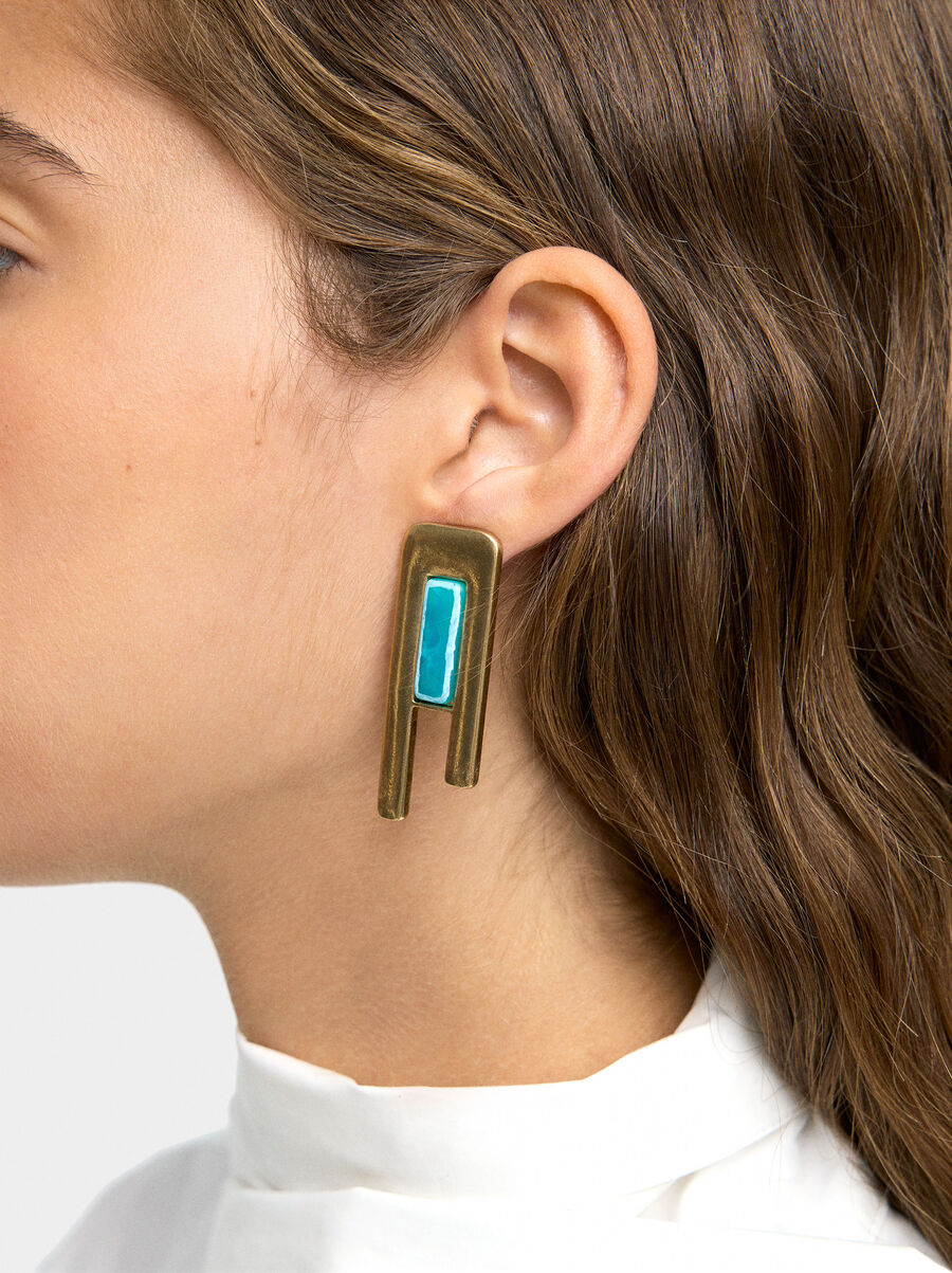 Maxi elongated earrings