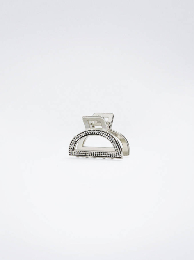Hair Claw With Strass, Black, hi-res
