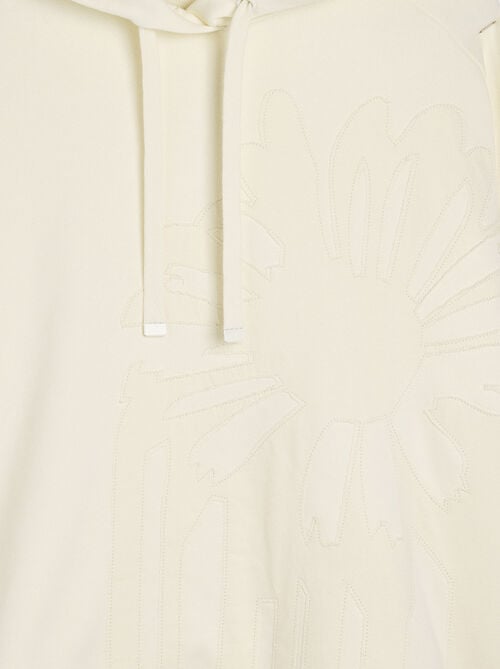 Sweatshirt mit Gänseblümchen-Applikation