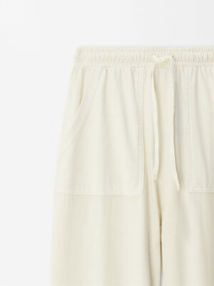 Cotton Trousers With Pockets image number 7.0