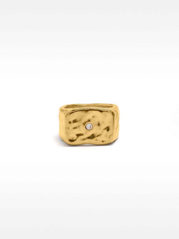 Rectangular ring - 925 sterling silver