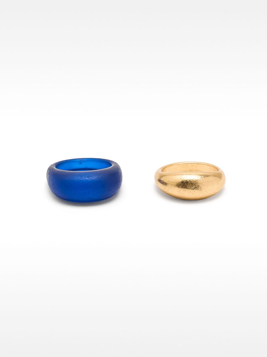 Set de anillos con resina
