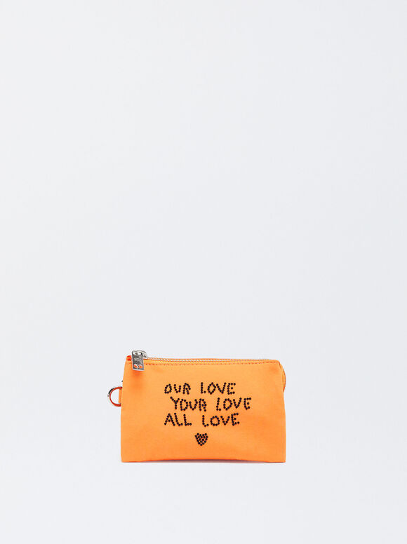 Nylon Multi-Purpose Bag Love, Orange, hi-res