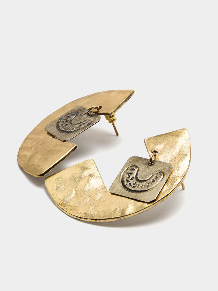 Maxi centre earrings half circle