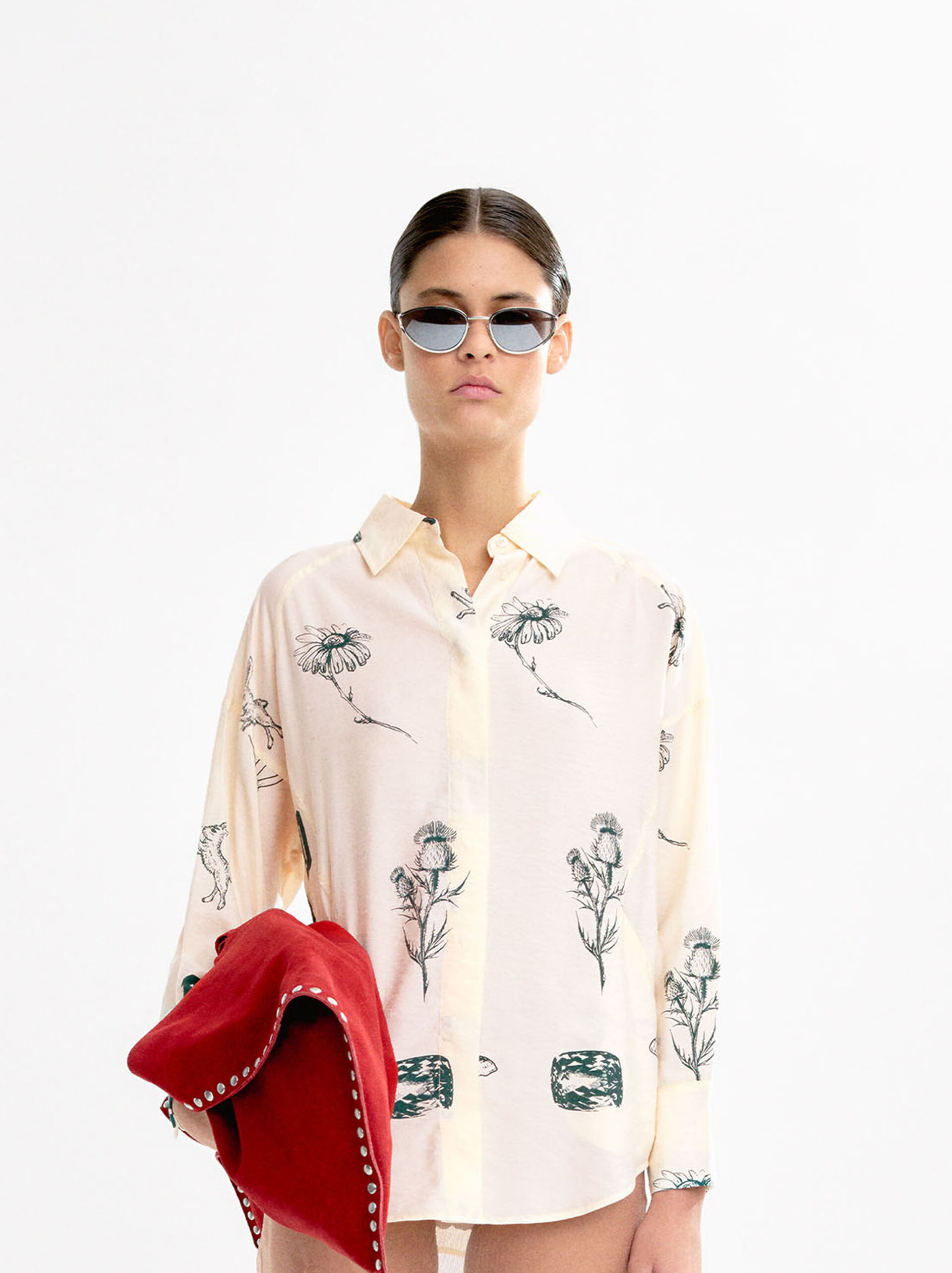 Printed long sleeve shirt image number 7.0