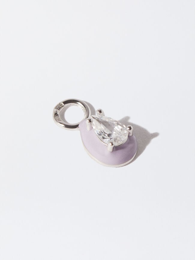 924 Silver Crystal Charm image number 1.0