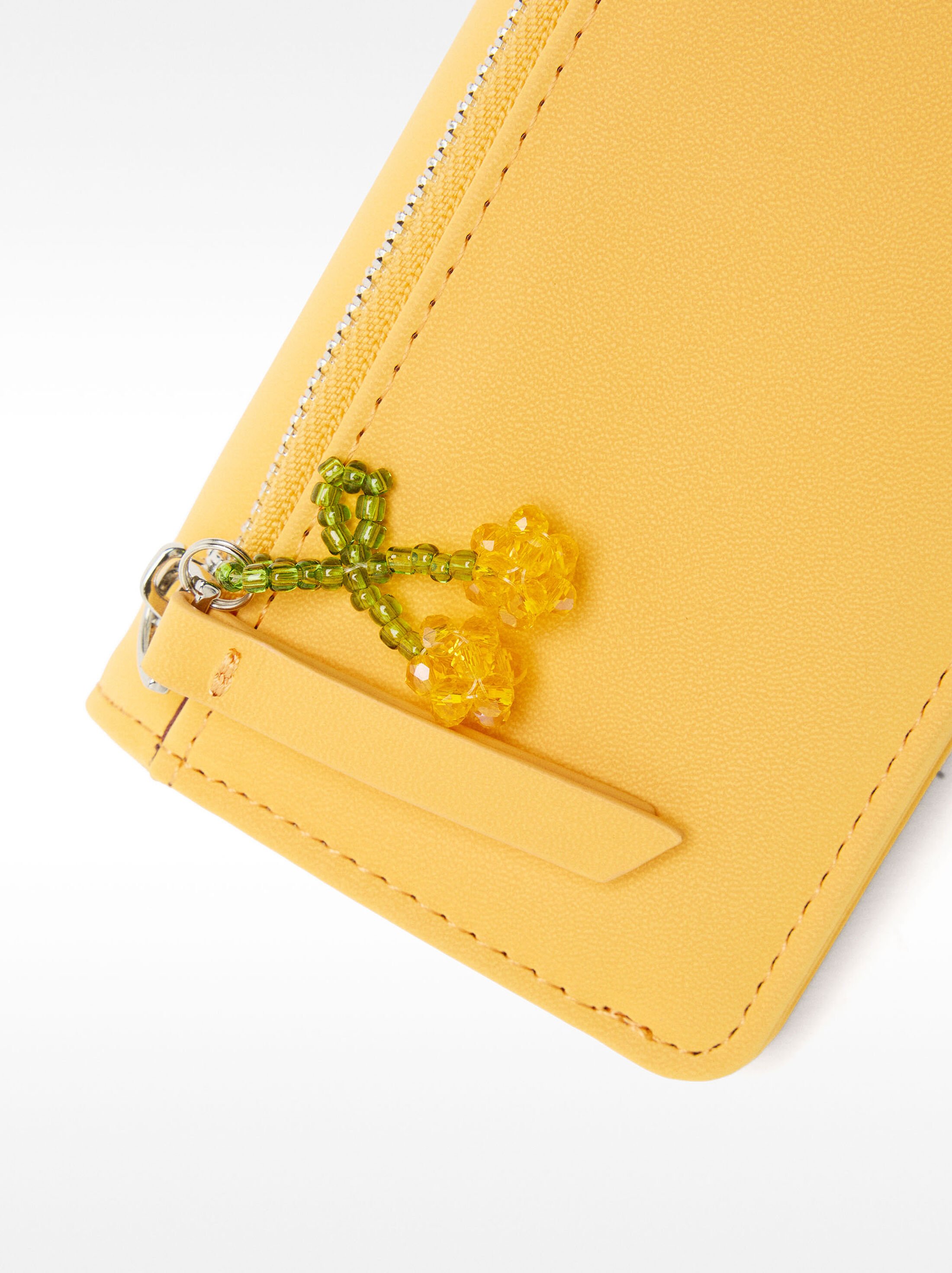 Soft texture card holder with floral charm image number 1.0