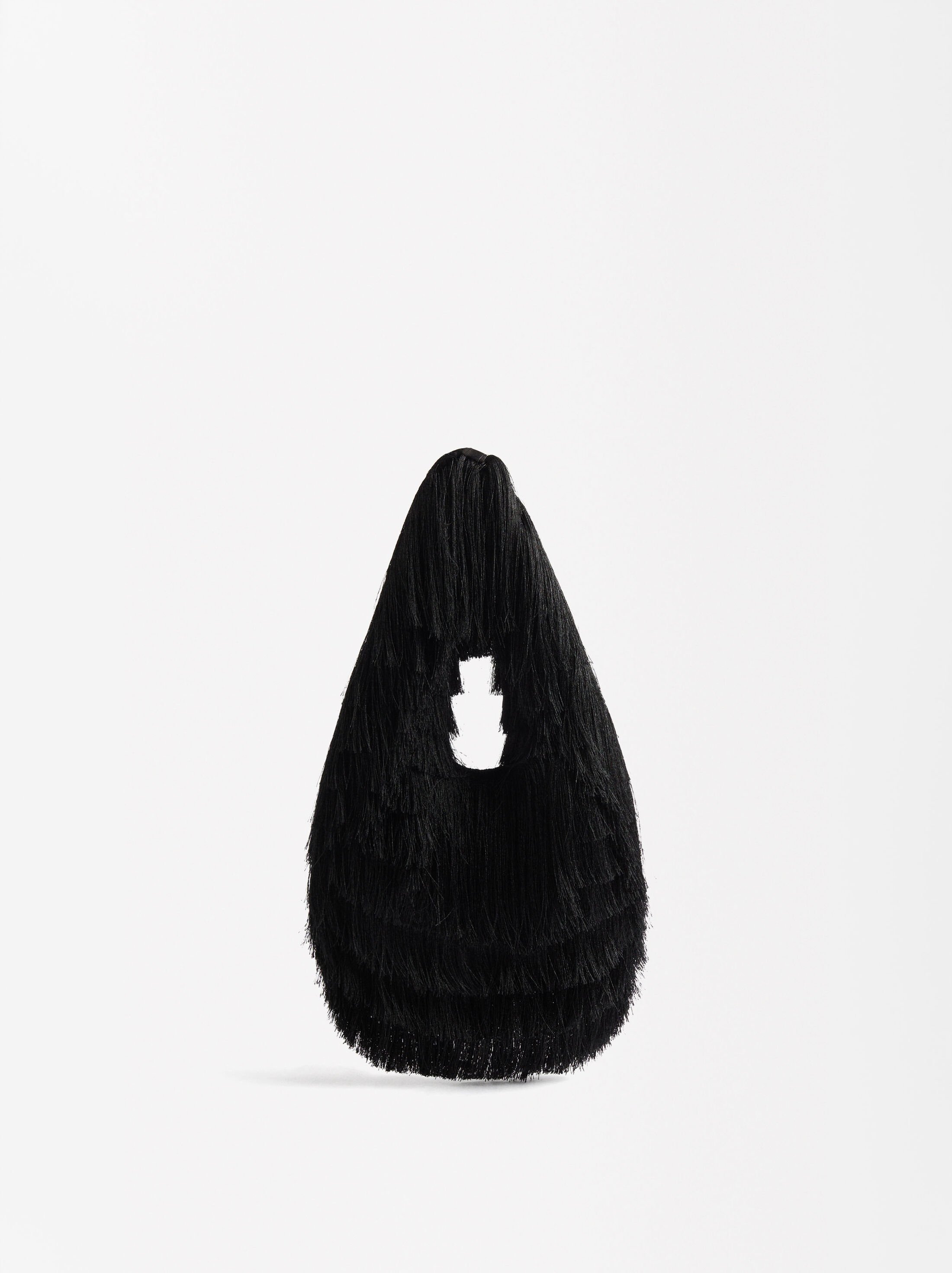 Shoulder bag with faux fur effect image number 0.0