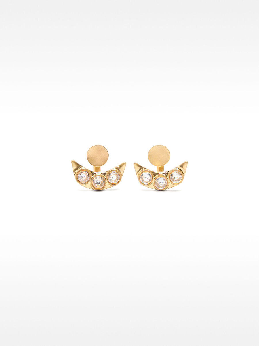Earjacket earrings with zirconia