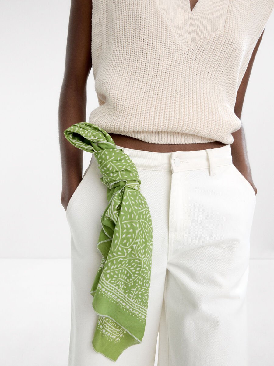 Square scarf 100% cotton