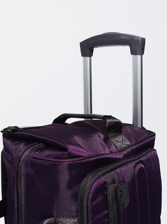 Nylon Weekend Bag, Purple, hi-res