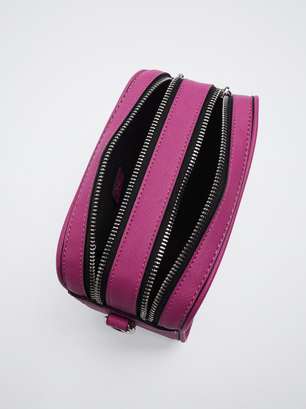 Basic Crossbody Bag, Pink, hi-res