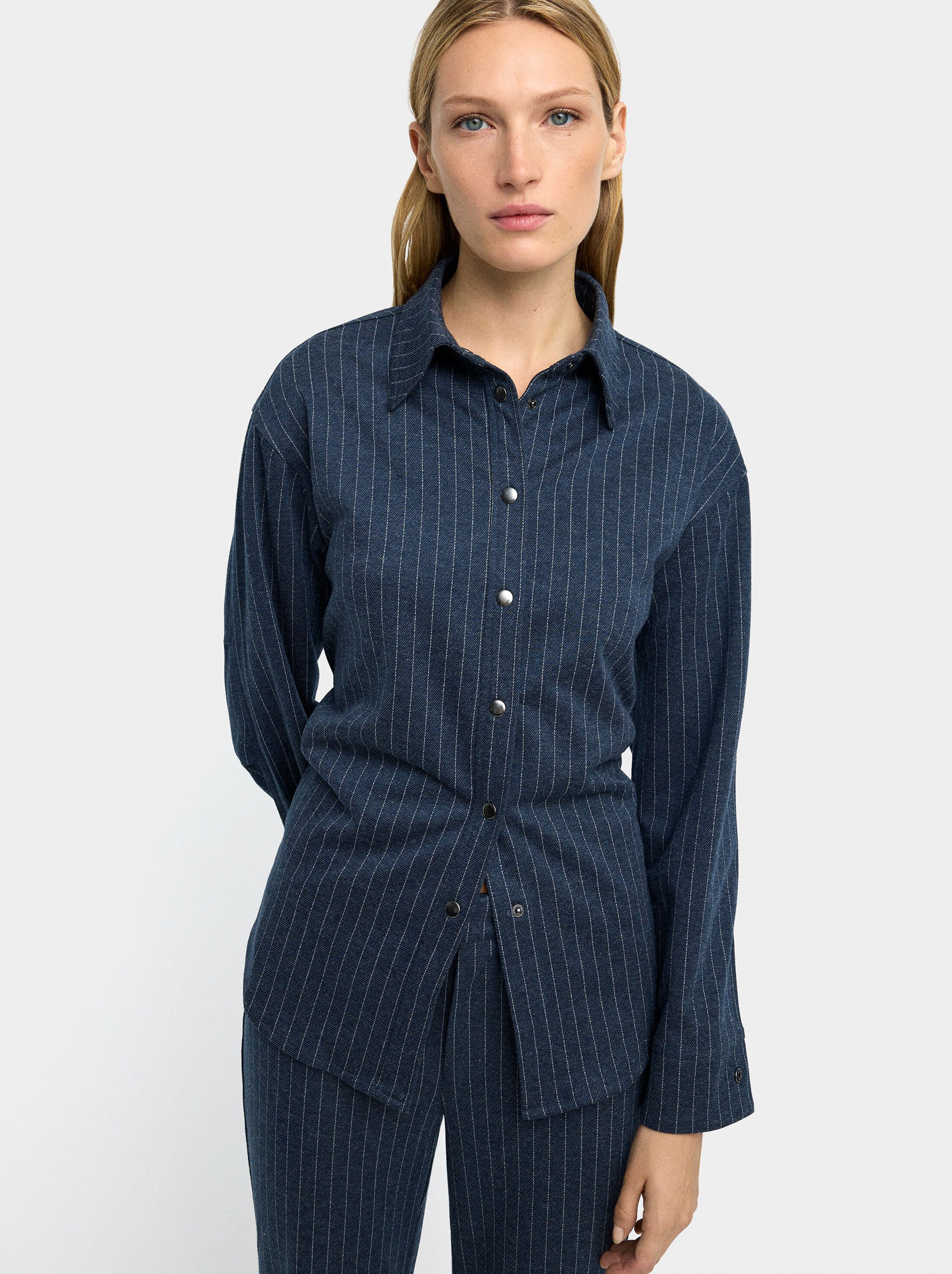 Shirt with pinstripe image number 1.0