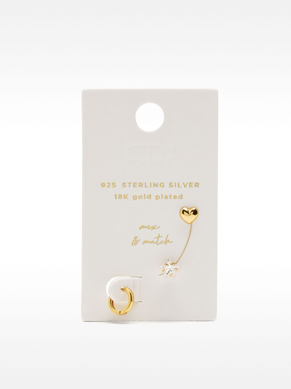 Set of earrings with zircons - 925 sterling silver