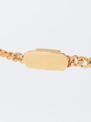 Online Exclusive - Bracelet En Acier Inoxydable Plaqué Personnalisable, Doré, hi-res