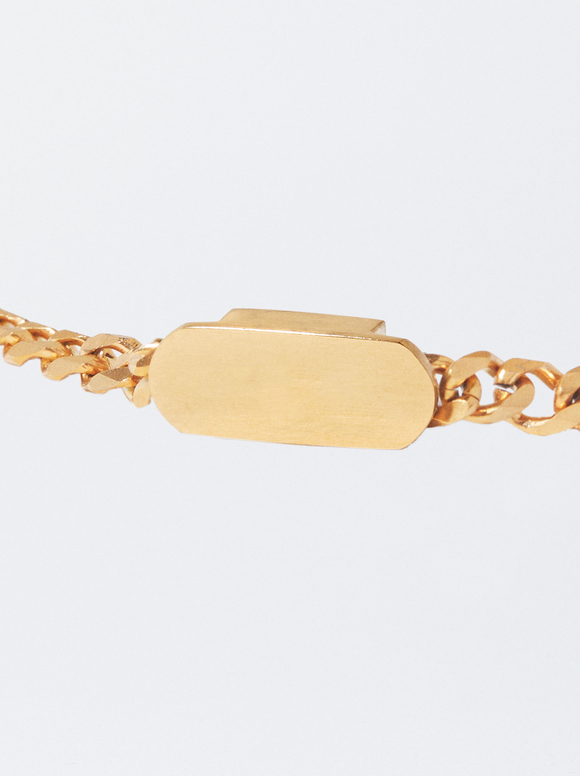 Online Exclusive - Bracelet En Acier Inoxydable Plaqué Personnalisable, Doré, hi-res