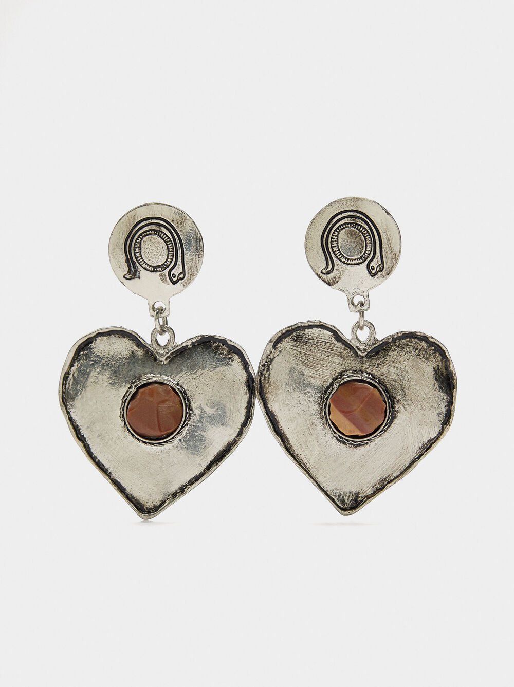 Maxi heart earrings