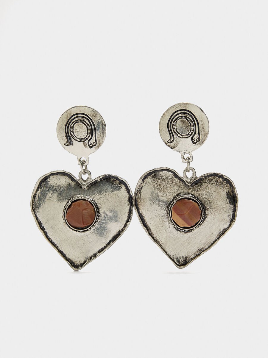 Maxi heart earrings