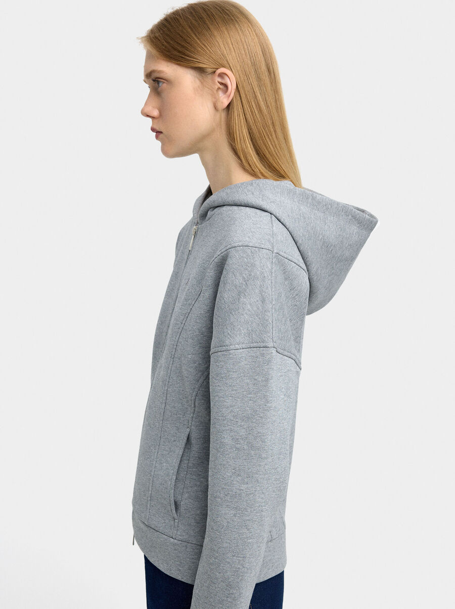 Cotton hooded sweatshirt