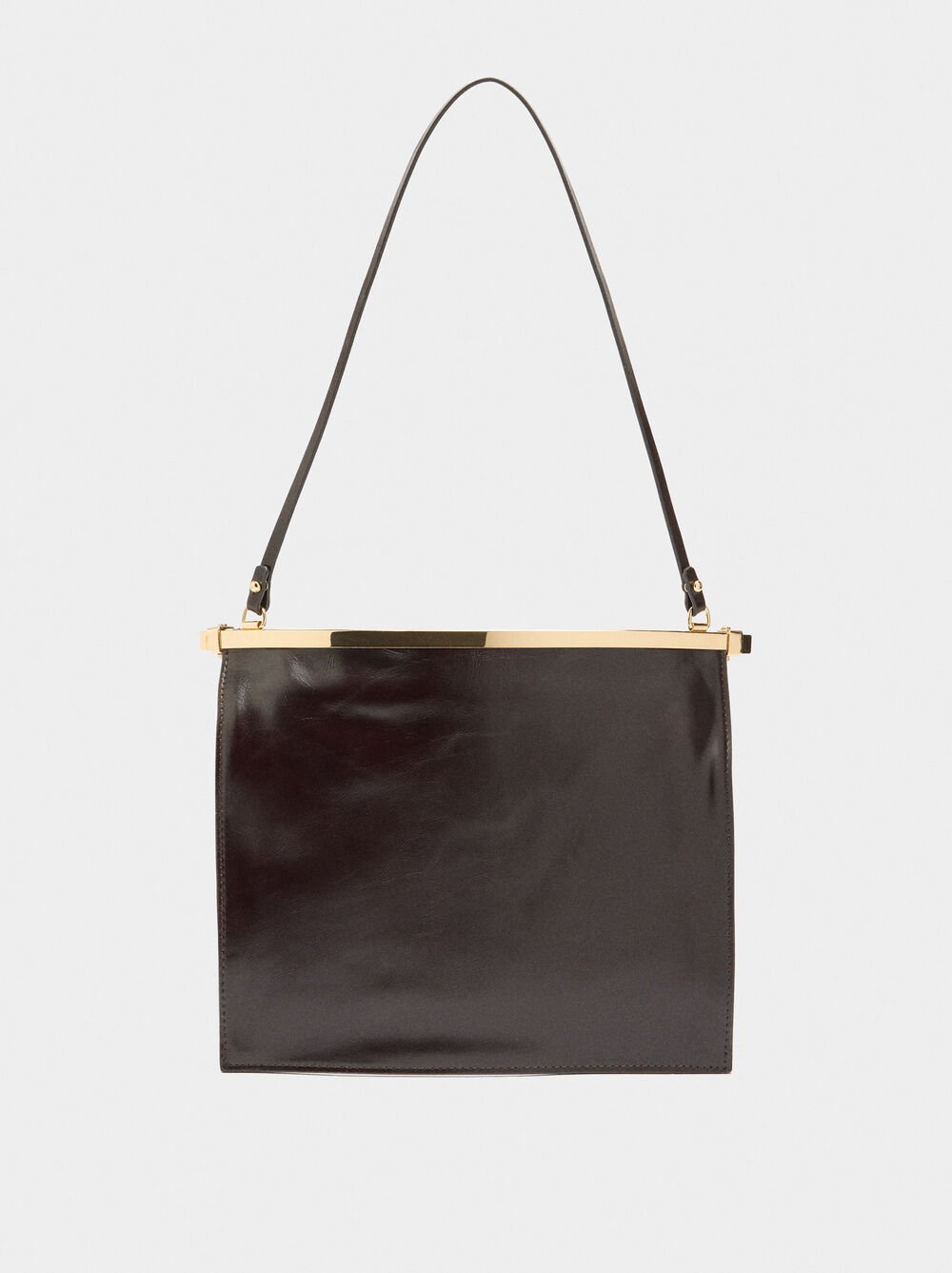 Leather shoulder bag