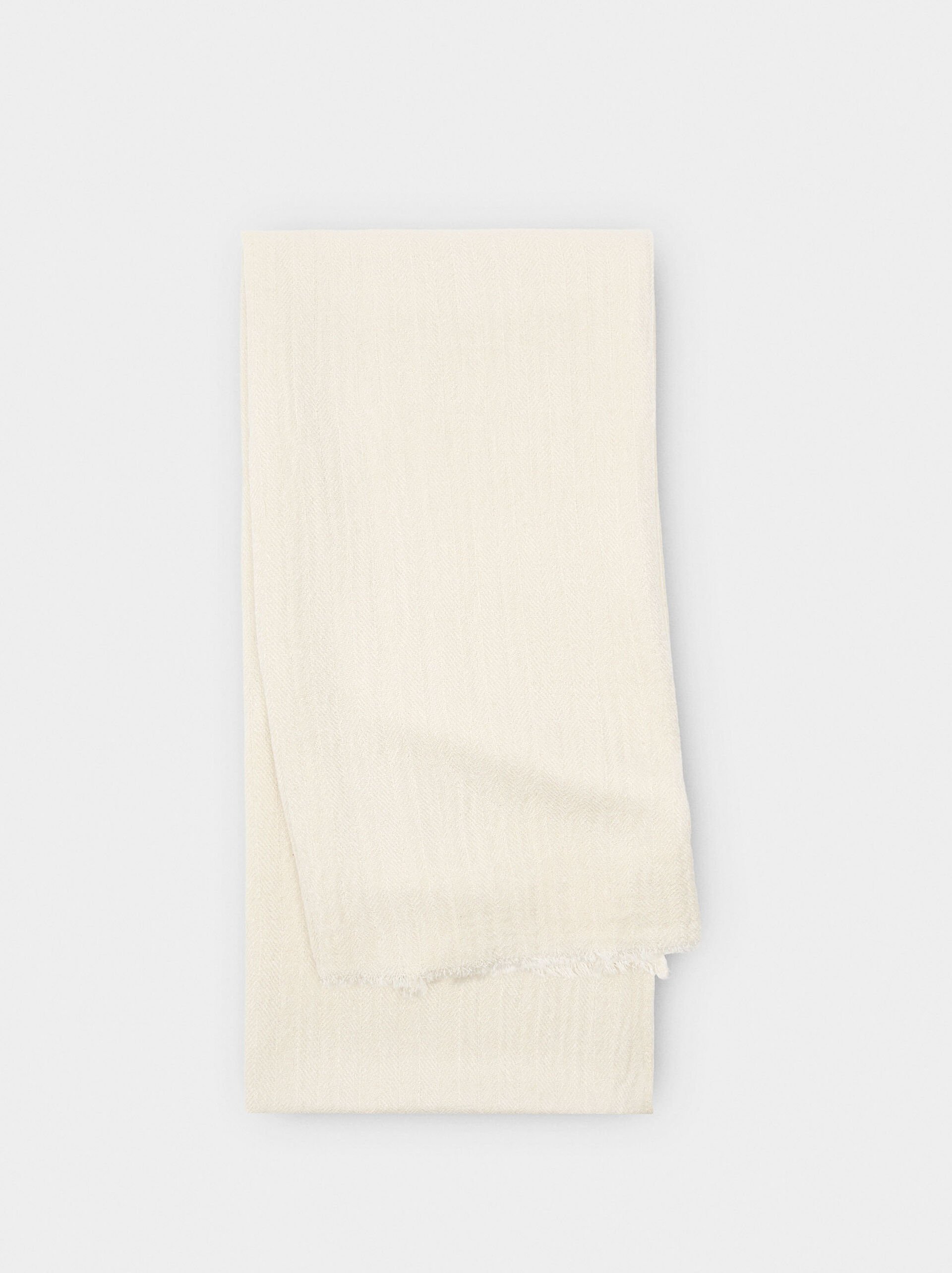 Pashmina lisse effilochée image number 0.0