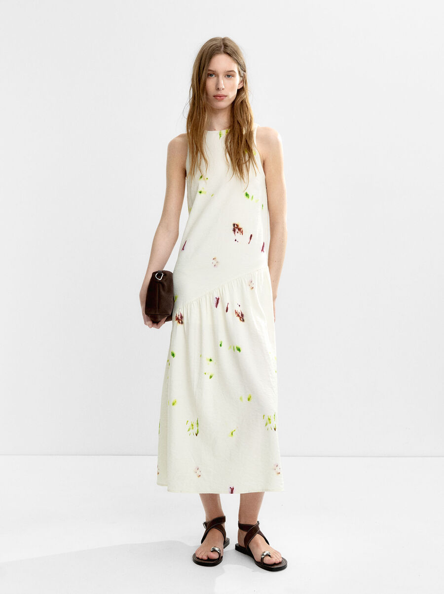 Printed midi dress