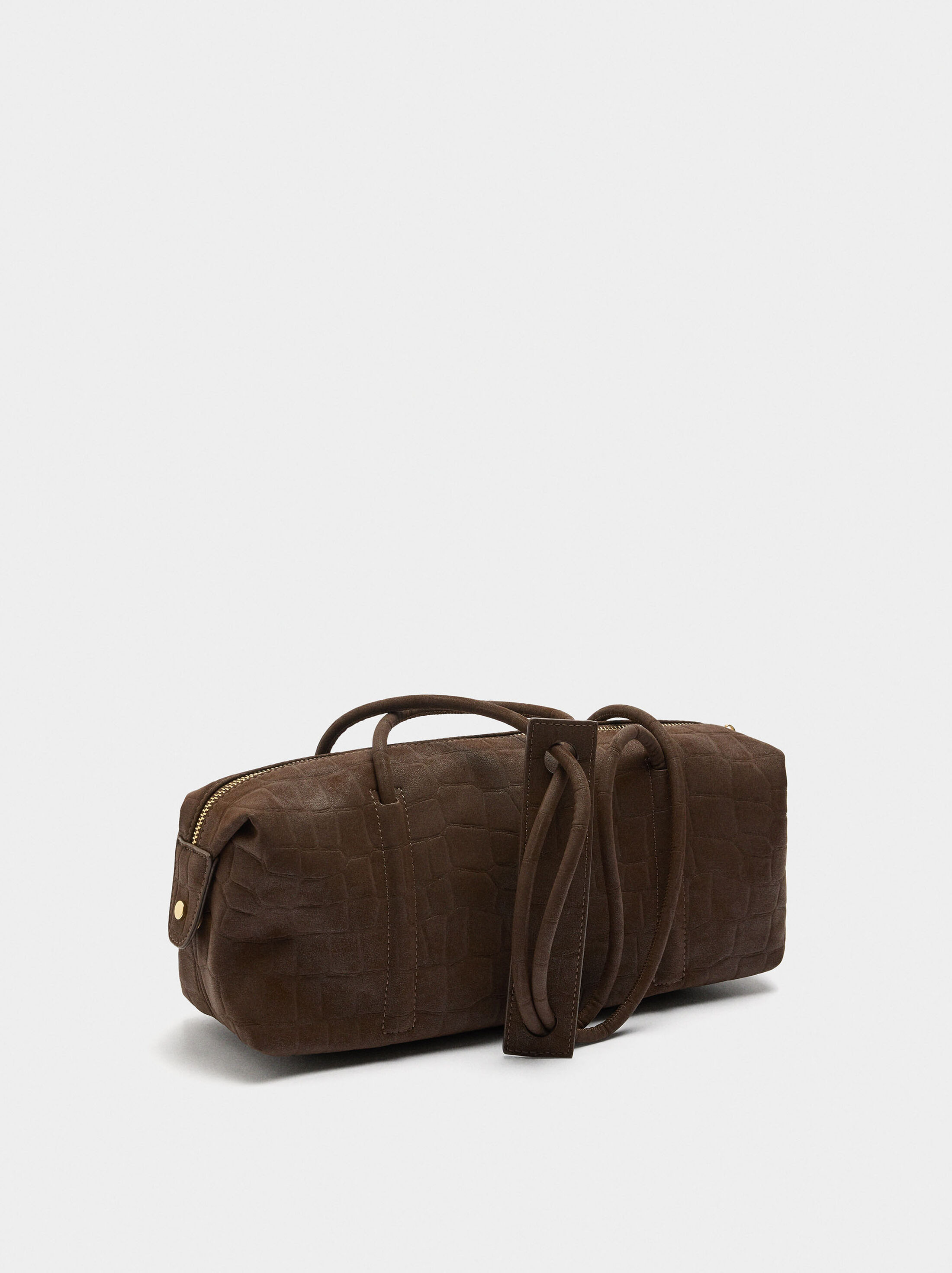 Shoulder bag with animal embossing image number 2.0