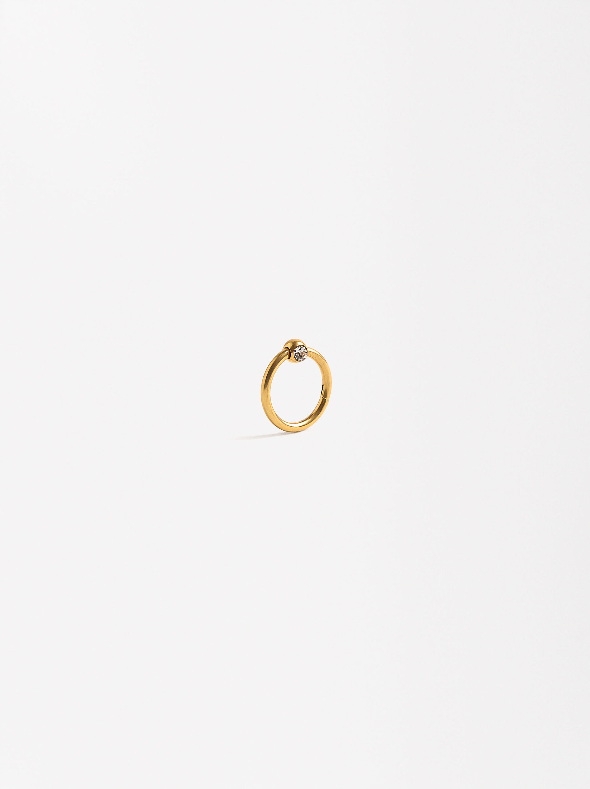 Piercing with crystal - Stainless steel image number 0.0