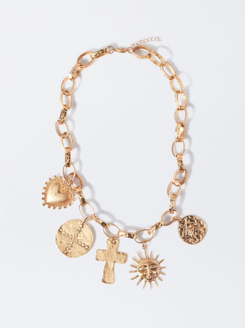 Collier Maillons Avec Charms