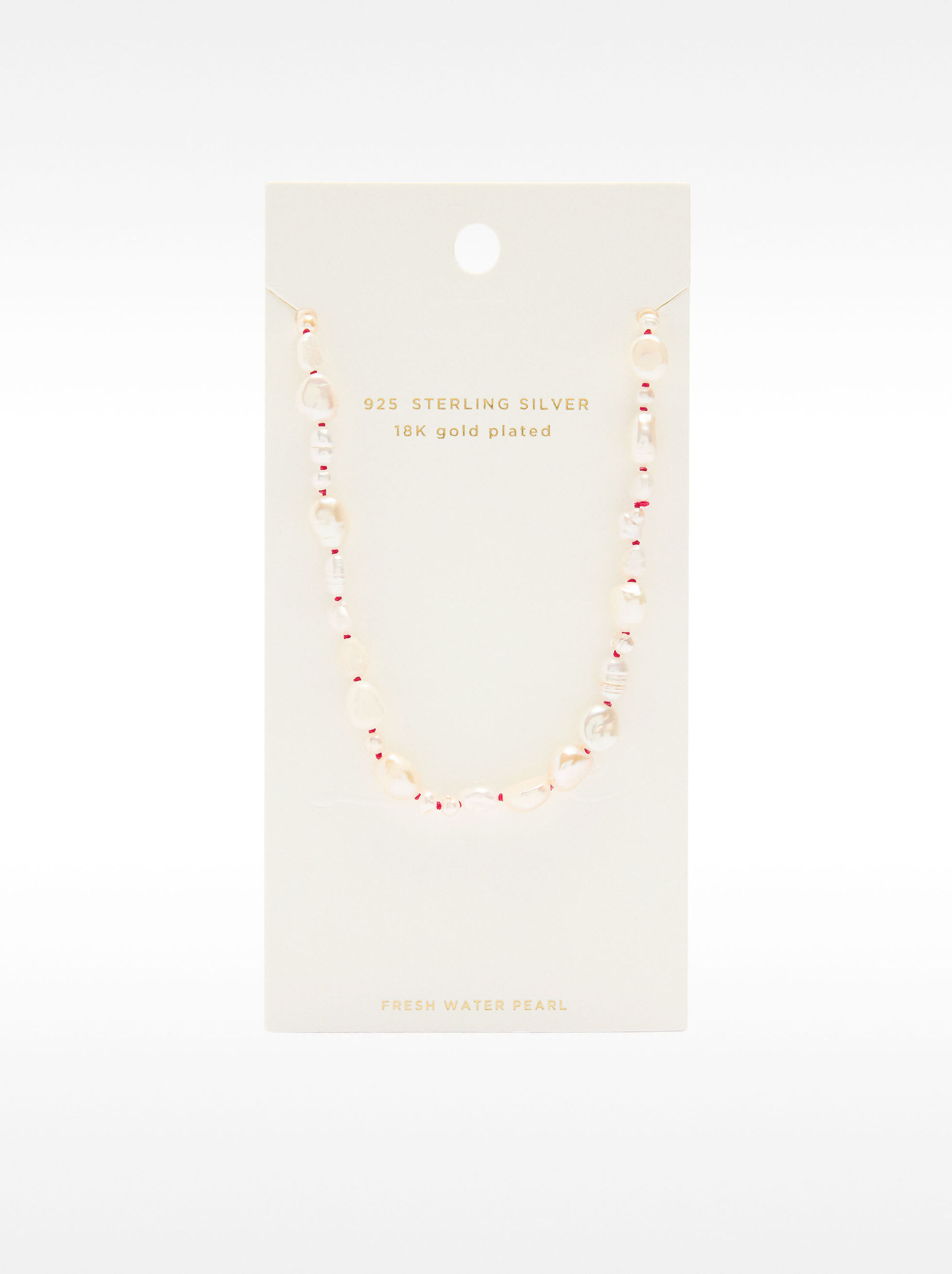 Necklace with freshwater pearls - 925 sterling silver image number 4.0