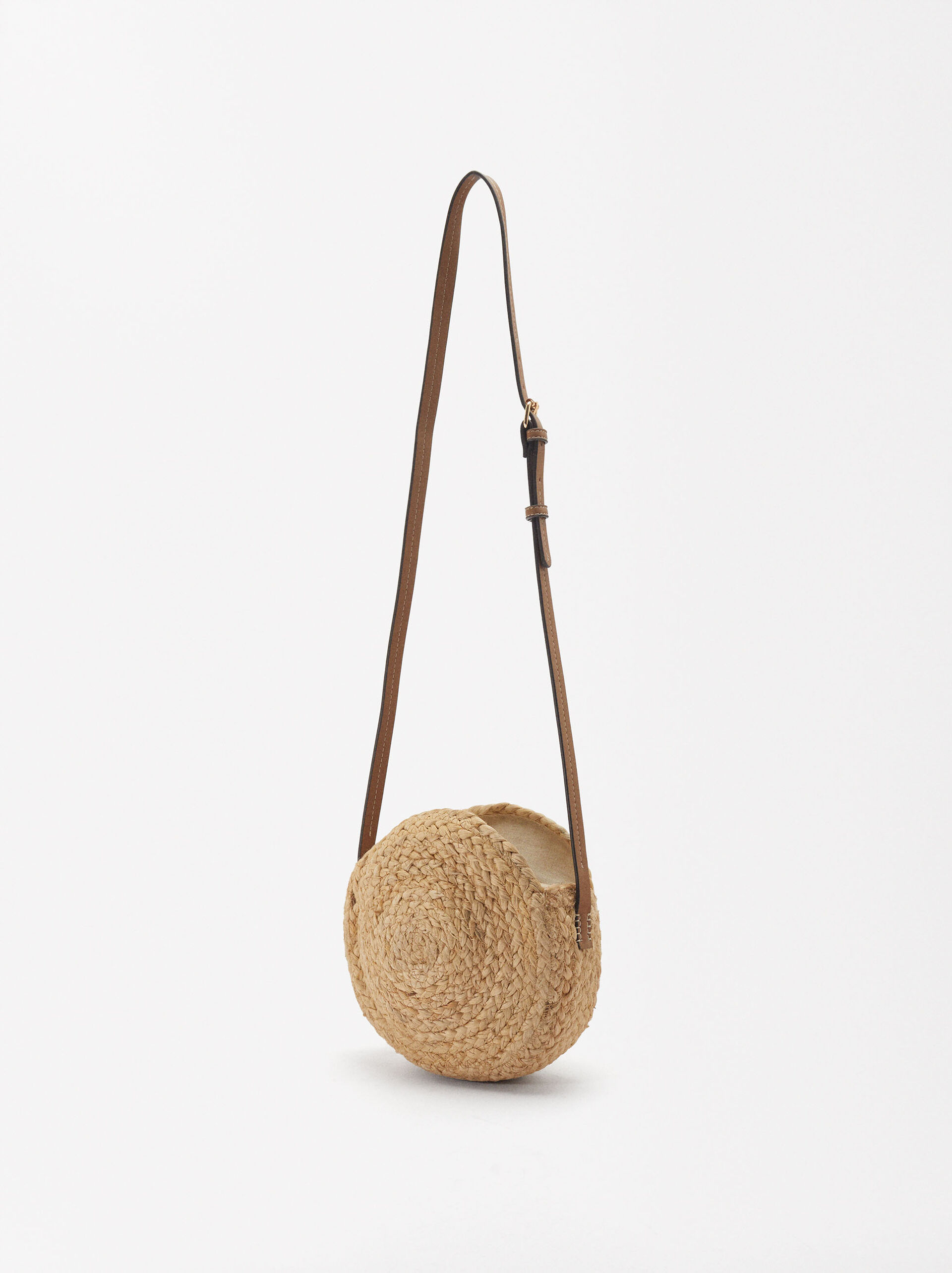 Straw-Effect Crossbody Bag With Shell image number 3.0
