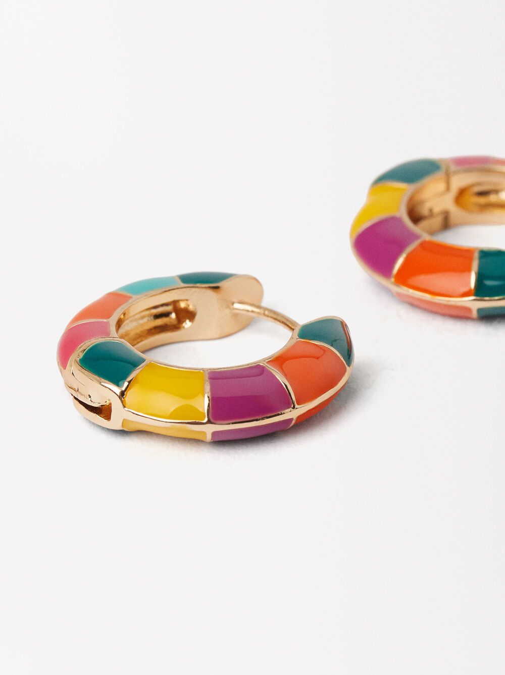 Multicolored Hoop Earrings