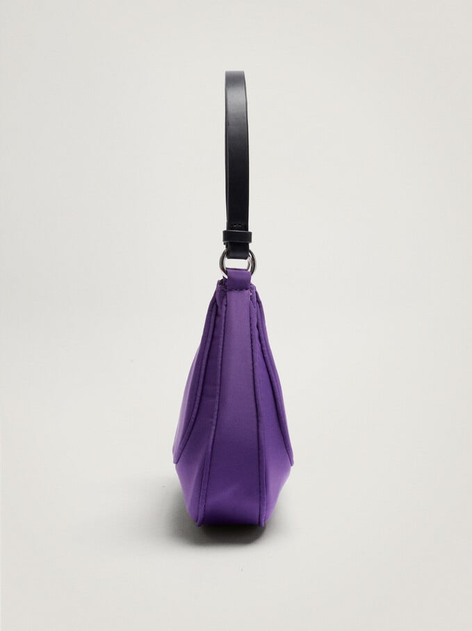 Nylon Shoulder Bag, Purple, hi-res