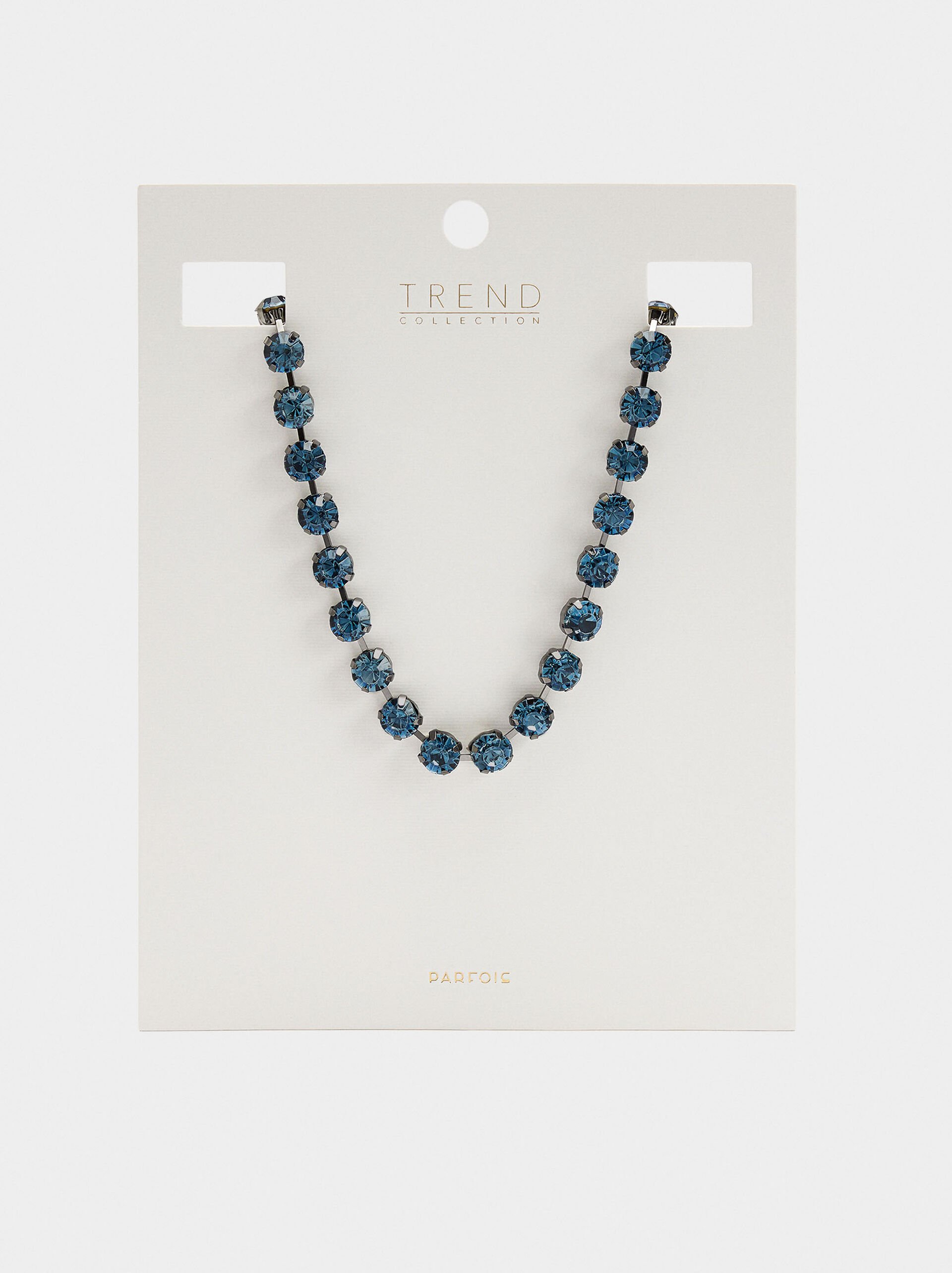 Short necklace with crystals image number 3.0